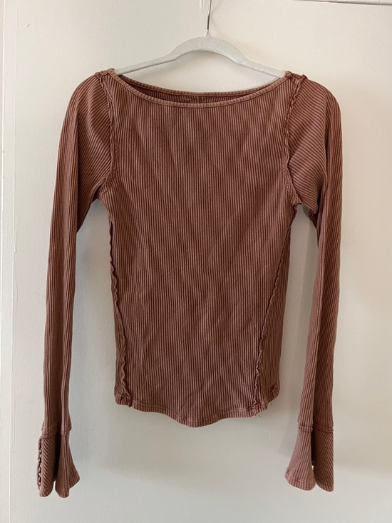 We The Free Tops - Free People Ribbed Long-Sleeve Top